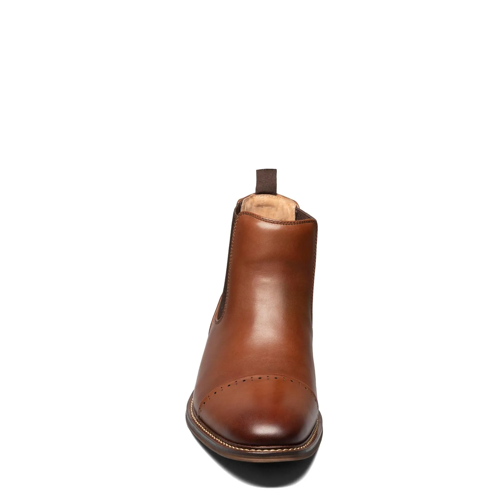 Stacy Adams Men's Maury Cap Toe Chelsea Boot, Chocolate, 13