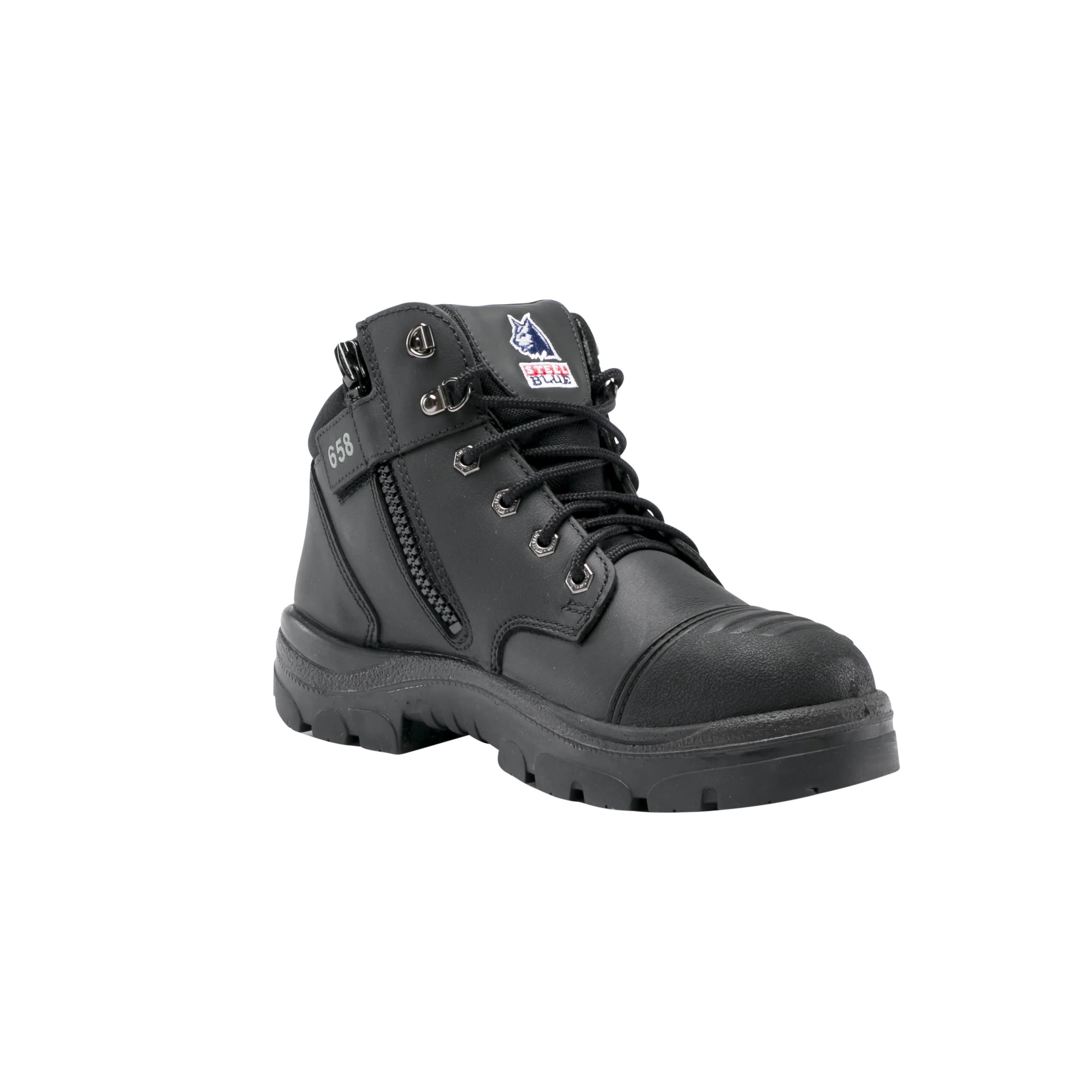 Steel Blue - 312658 Parkes Zip (Black)