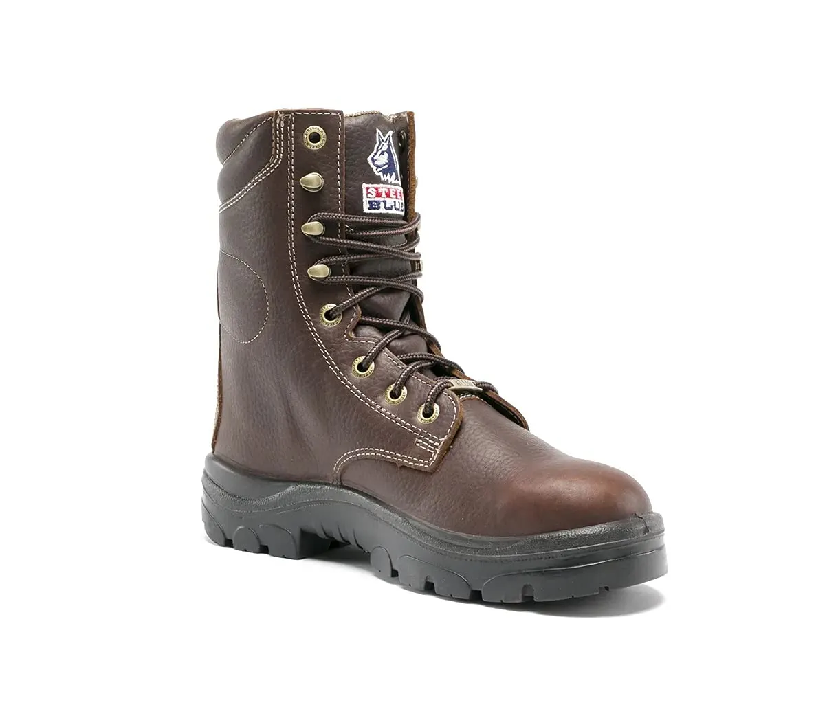 Steel Blue Men's Portland 8-inch Lace-Up Steel Toe Work Boot, Oak