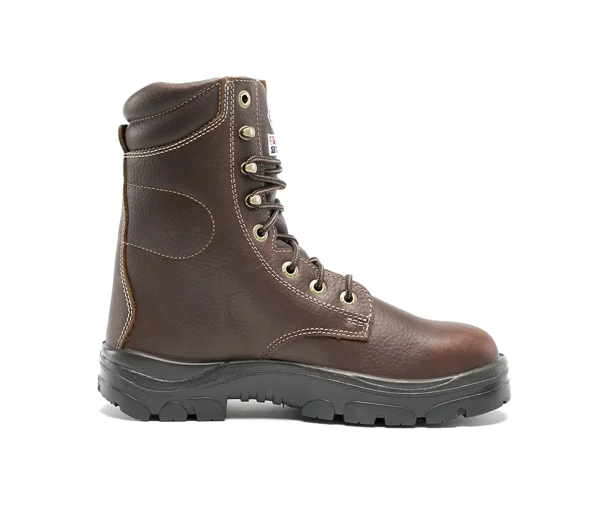 Steel Blue Men's Portland 8-inch Lace-Up Steel Toe Work Boot, Oak