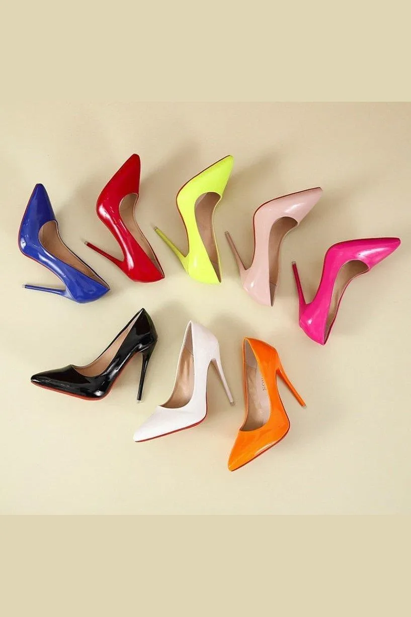 Stiletto Heel Pointed Toe Court Shoes