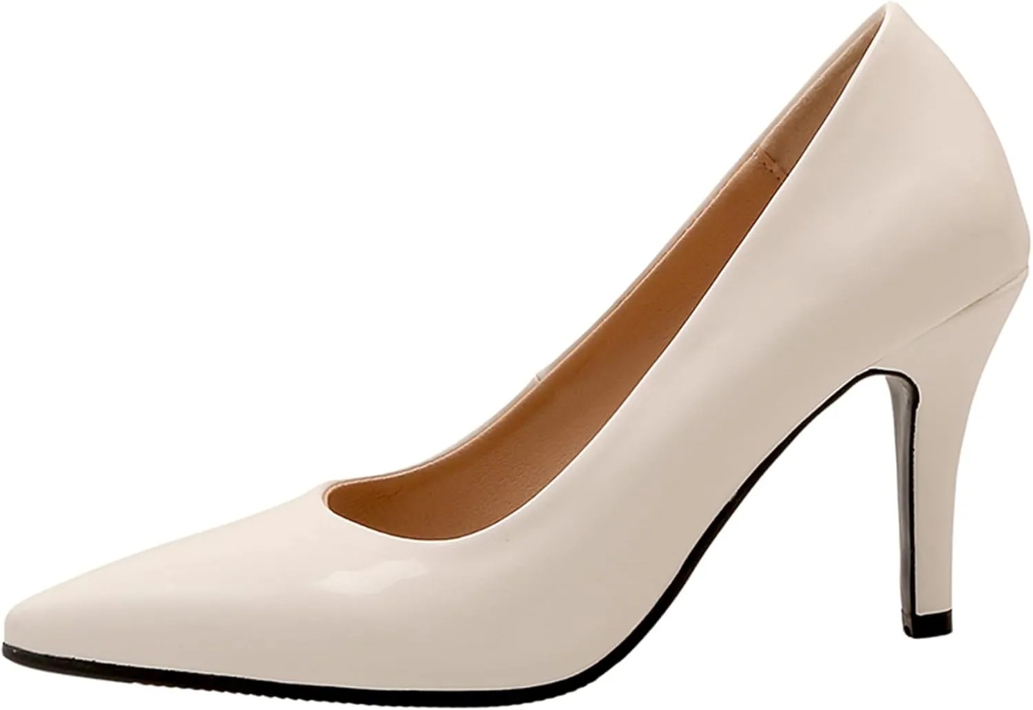 Stiletto Heel Pointed Toe Women Court Shoes Slip On