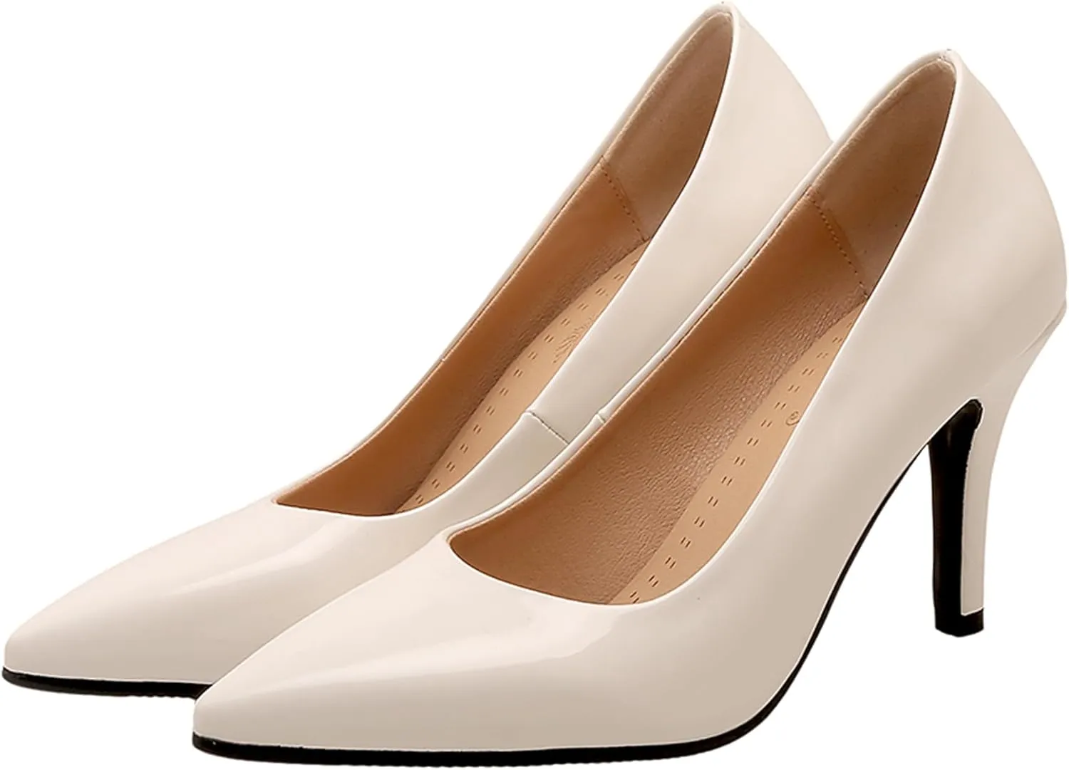 Stiletto Heel Pointed Toe Women Court Shoes Slip On