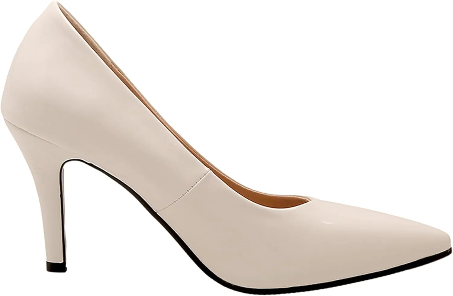 Stiletto Heel Pointed Toe Women Court Shoes Slip On