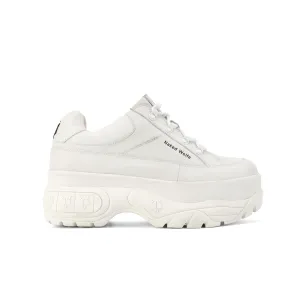 Stomper White Leather