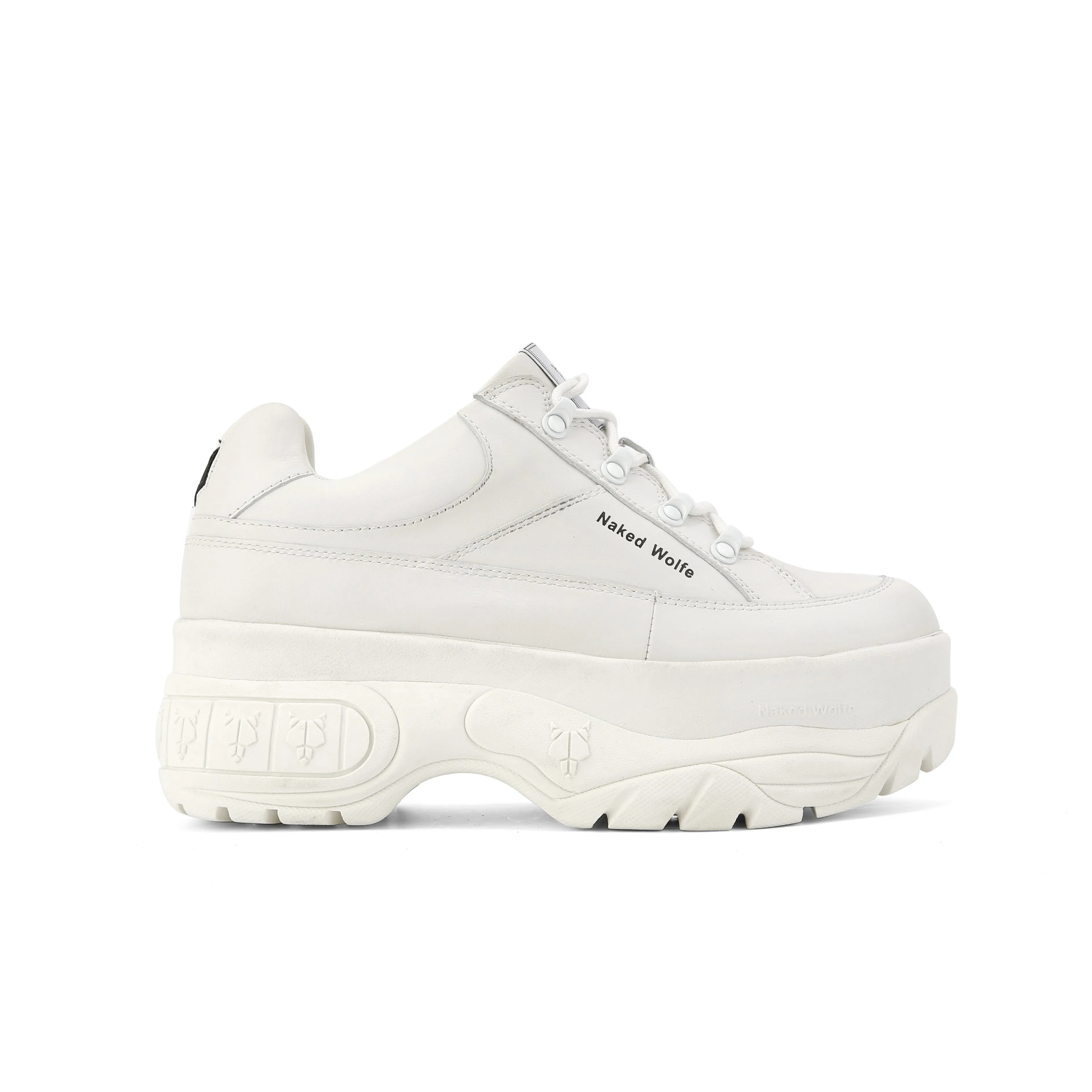 Stomper White Leather