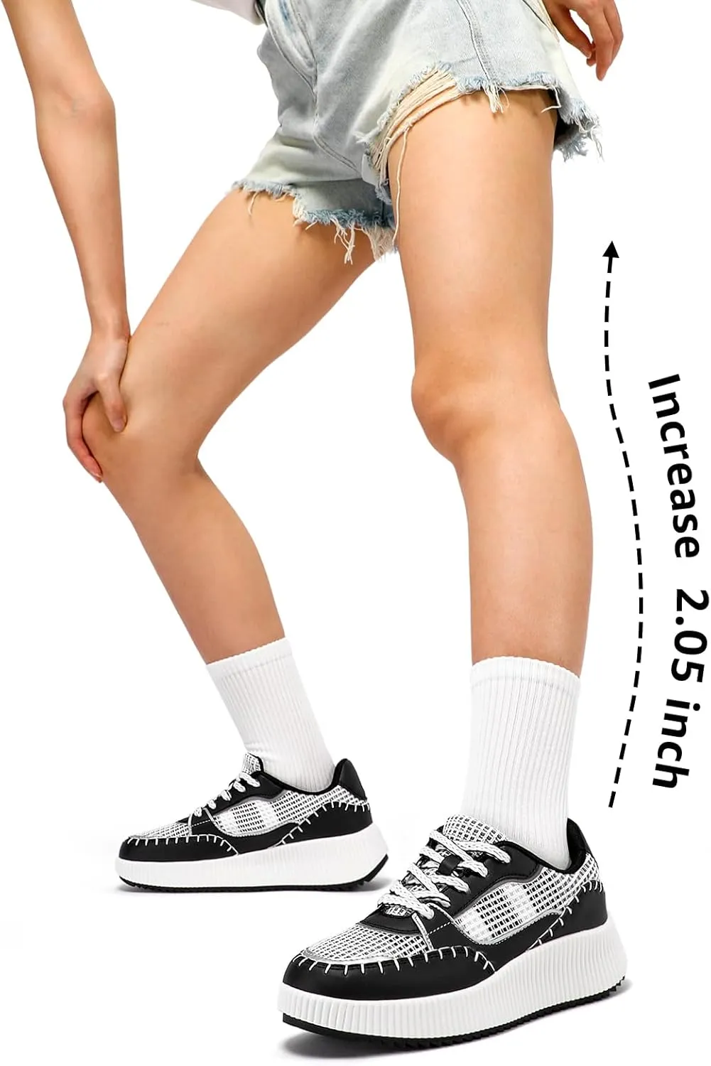 STQ Platform Sneakers Women Fashion Shoes 2024 Orthopedic Walking Shoes with Plantar Fasciitis