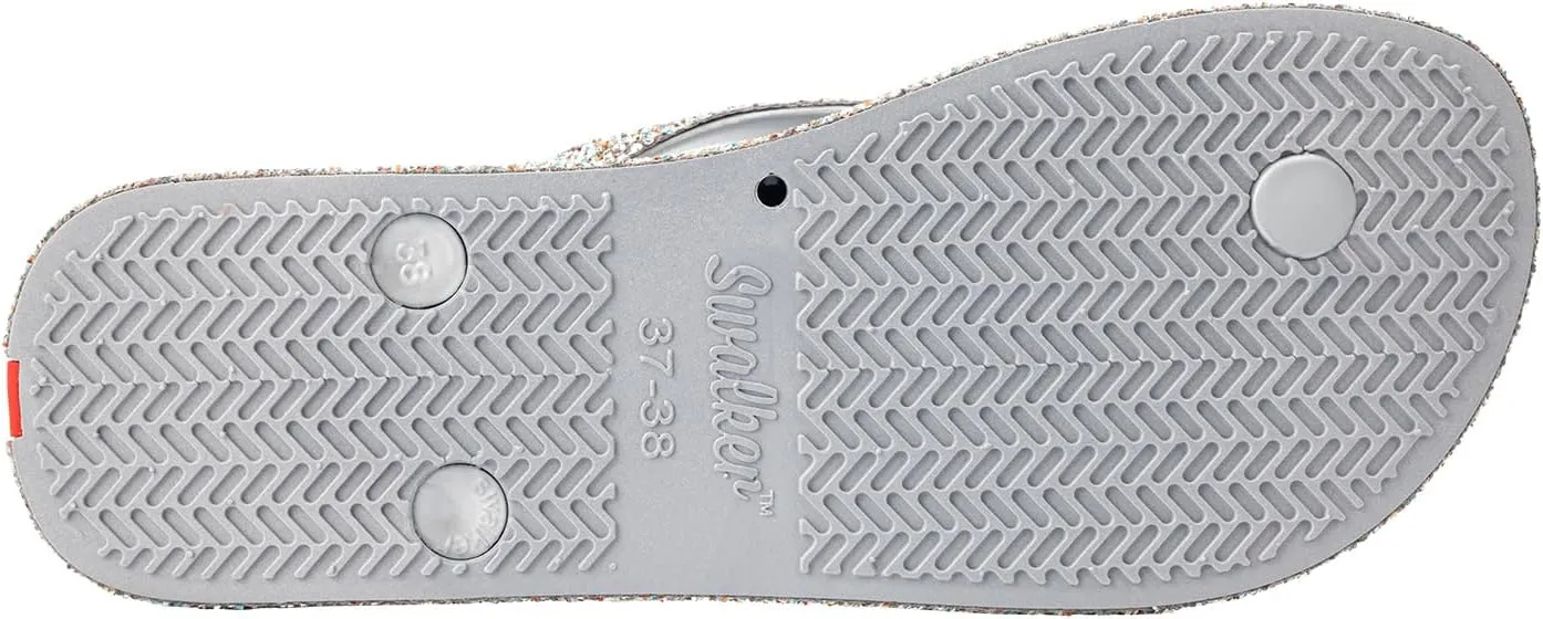 Swalker Glitter Women's Flip Flop Sandal in Recycle Materials