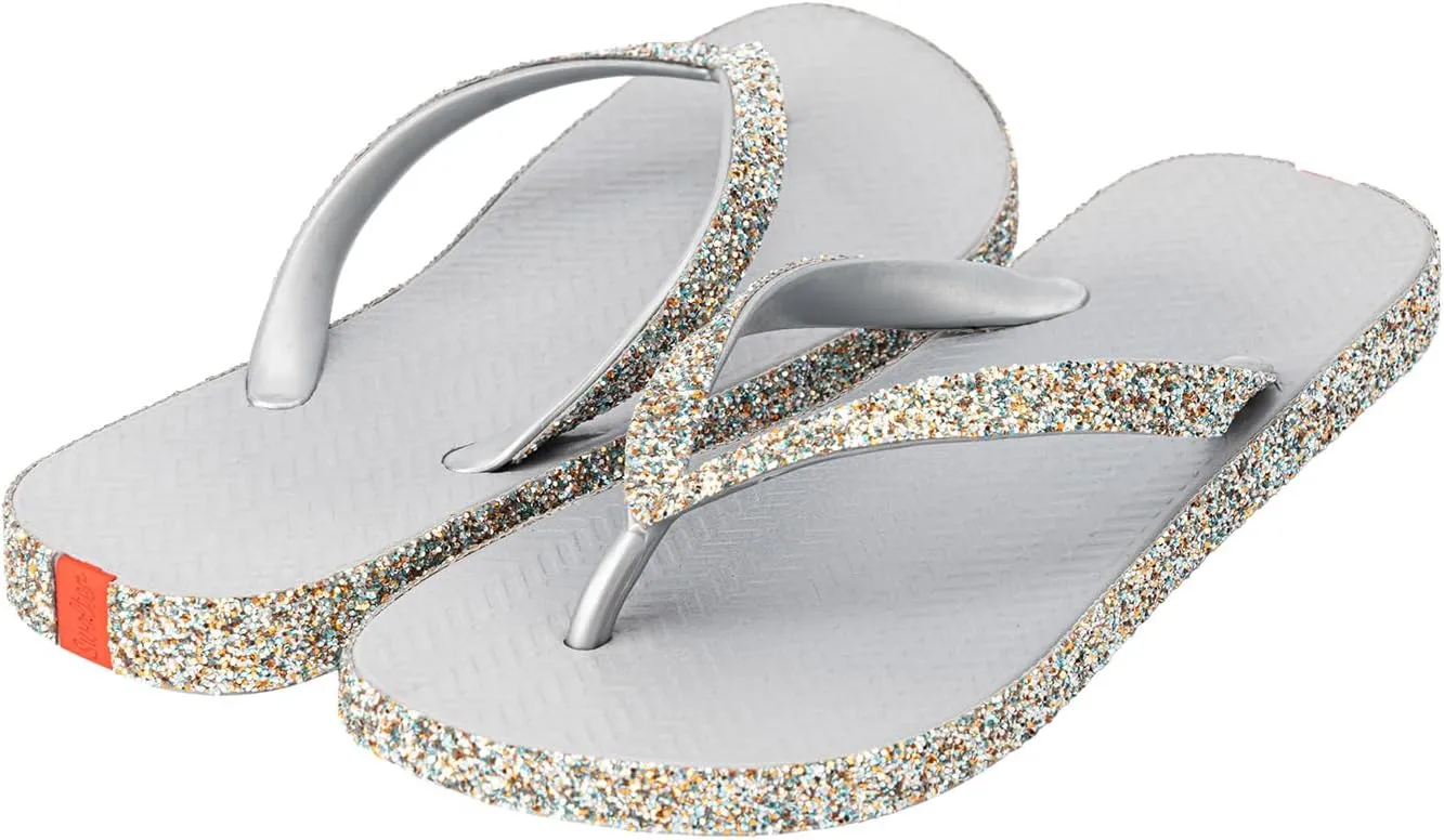 Swalker Glitter Women's Flip Flop Sandal in Recycle Materials