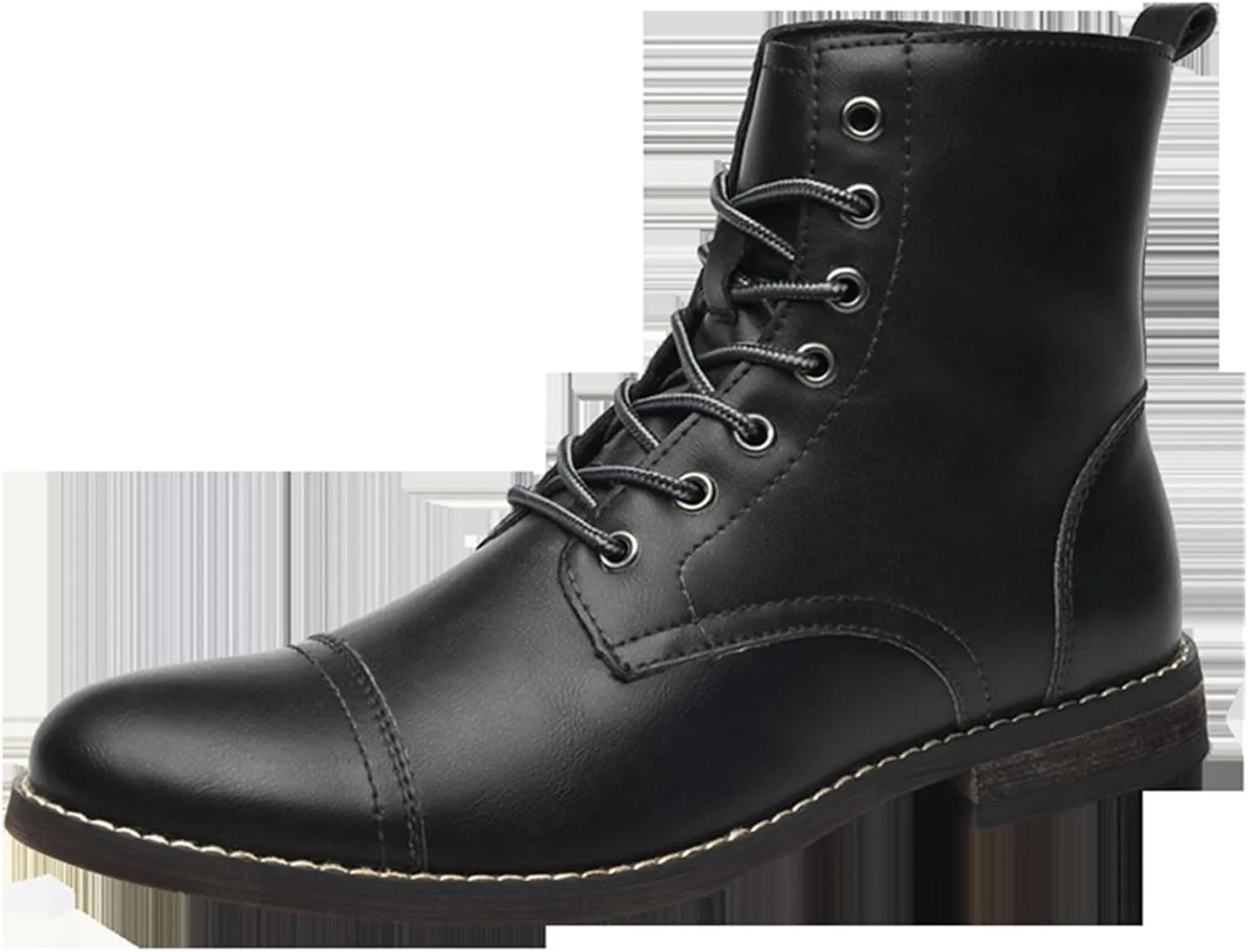SywzX&xfybz Men's Cowhide Chelsea Ankle Boots Men's Lace-up Boot