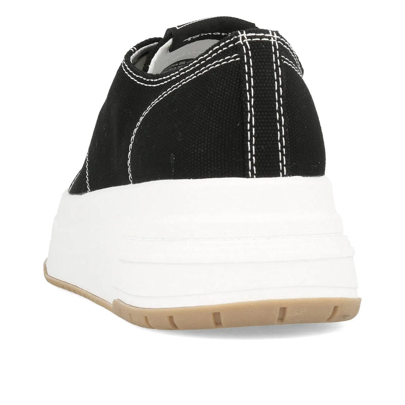 Tamaris 1-23815-20-001 Vegan Plateau Canvas Sneaker Damen Black