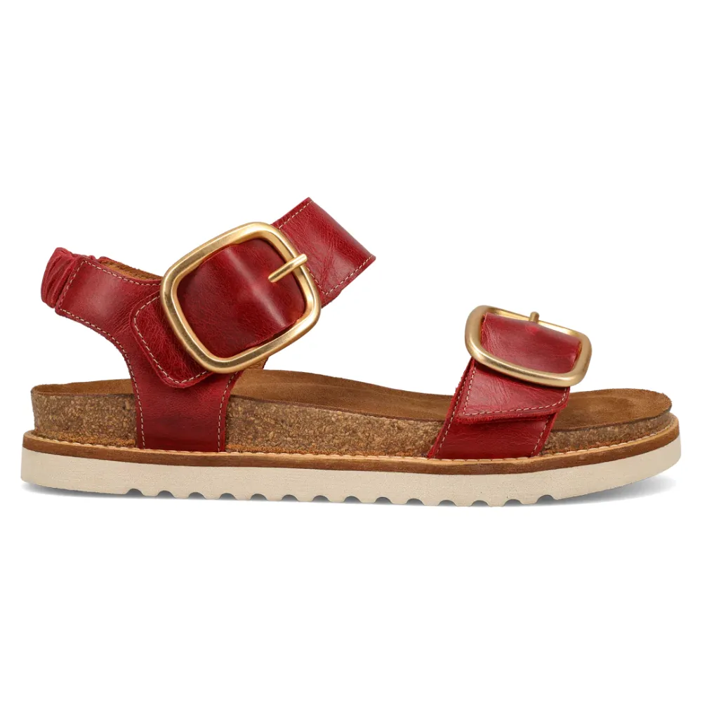 Taos On The Double Red Leather Sandal (Women's)