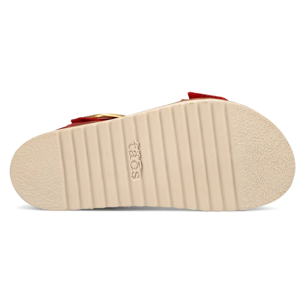 Taos On The Double Red Leather Sandal (Women's)