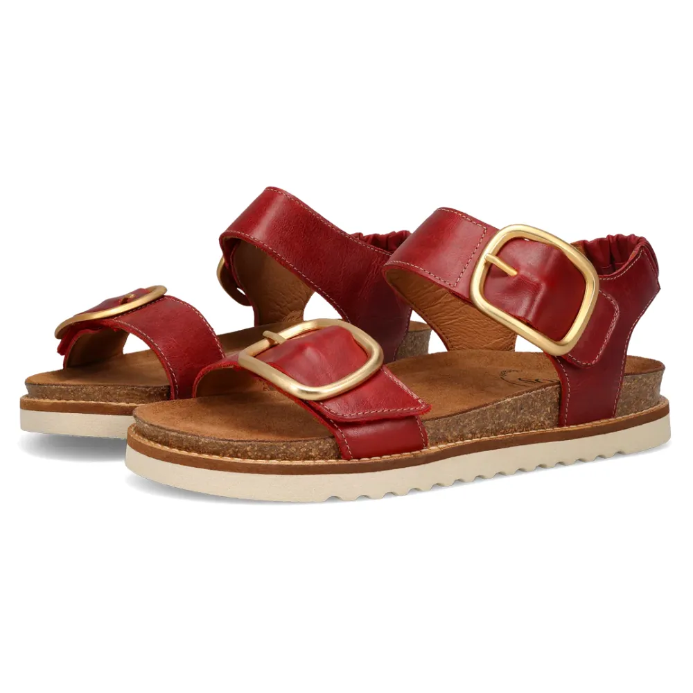 Taos On The Double Red Leather Sandal (Women's)