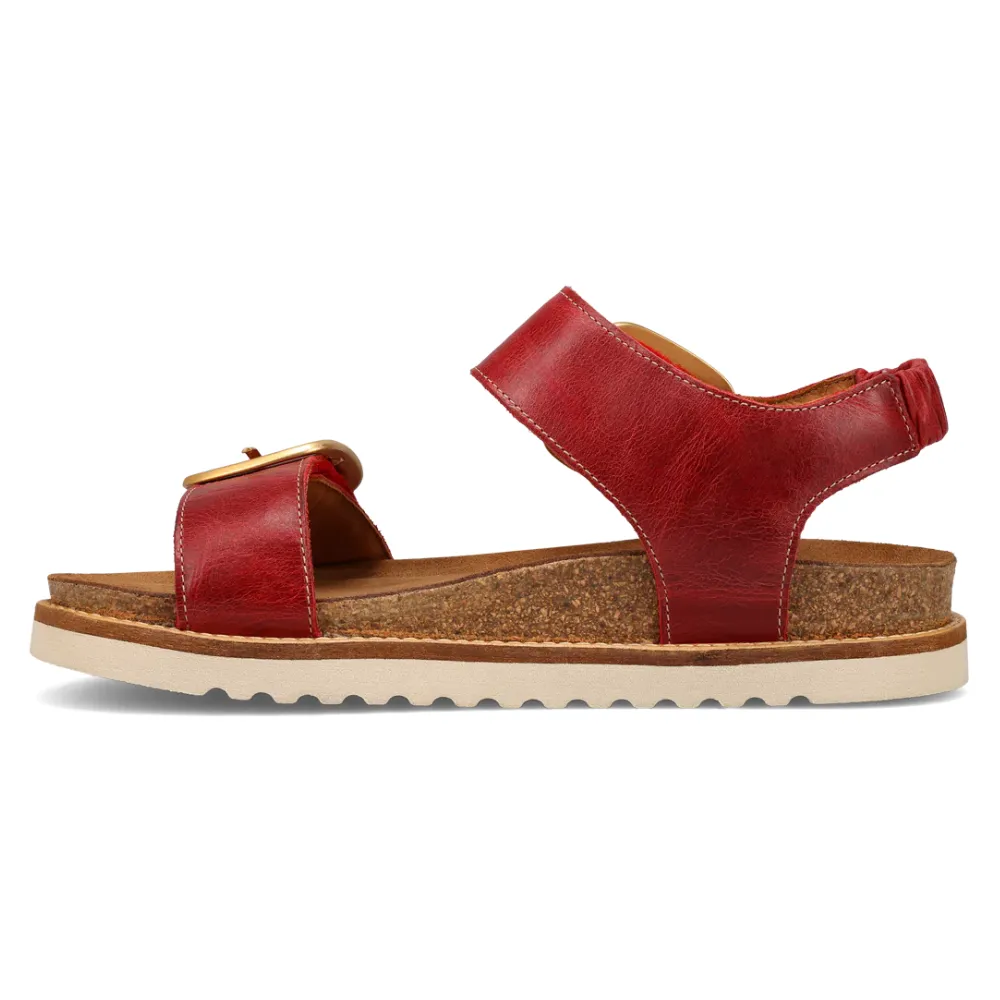 Taos On The Double Red Leather Sandal (Women's)