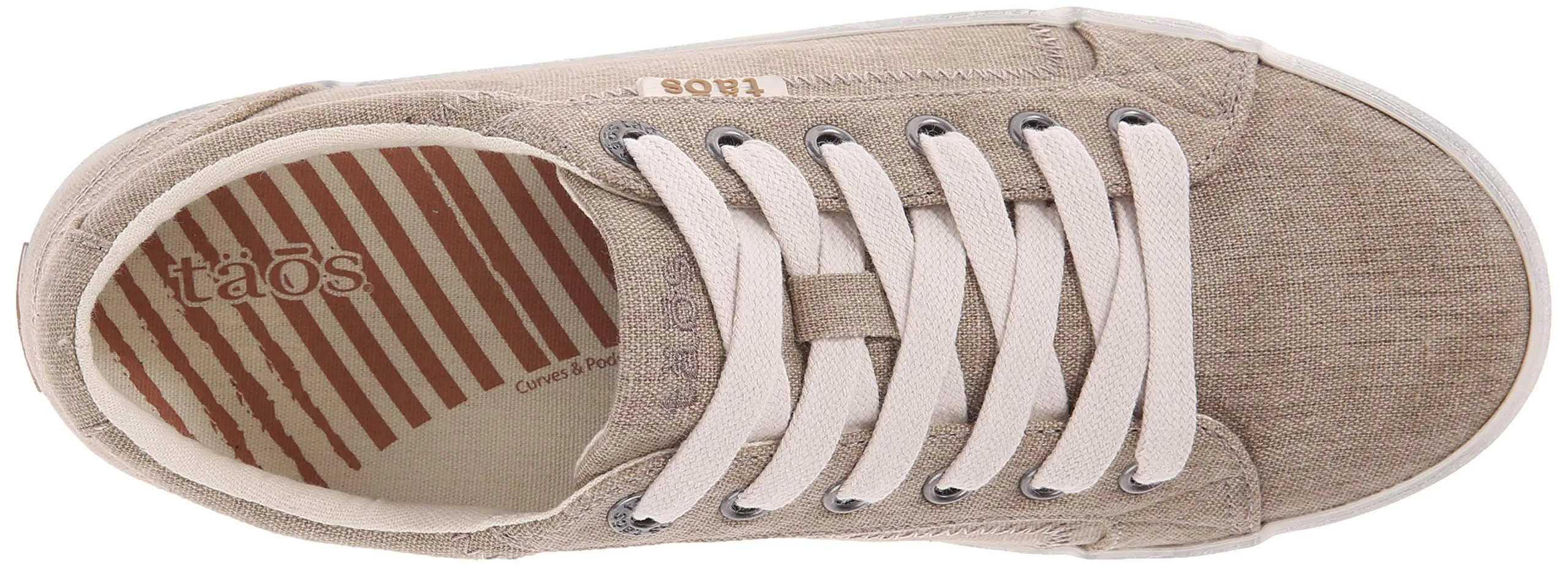 Taos Star Women's Sneaker - Iconic Style with Canvas Design for Everyday Adventures - Custom Fit Lacing and Premium Removable Footbed with Arch Support for All Day Comfort Khaki Wash 9.5 M US