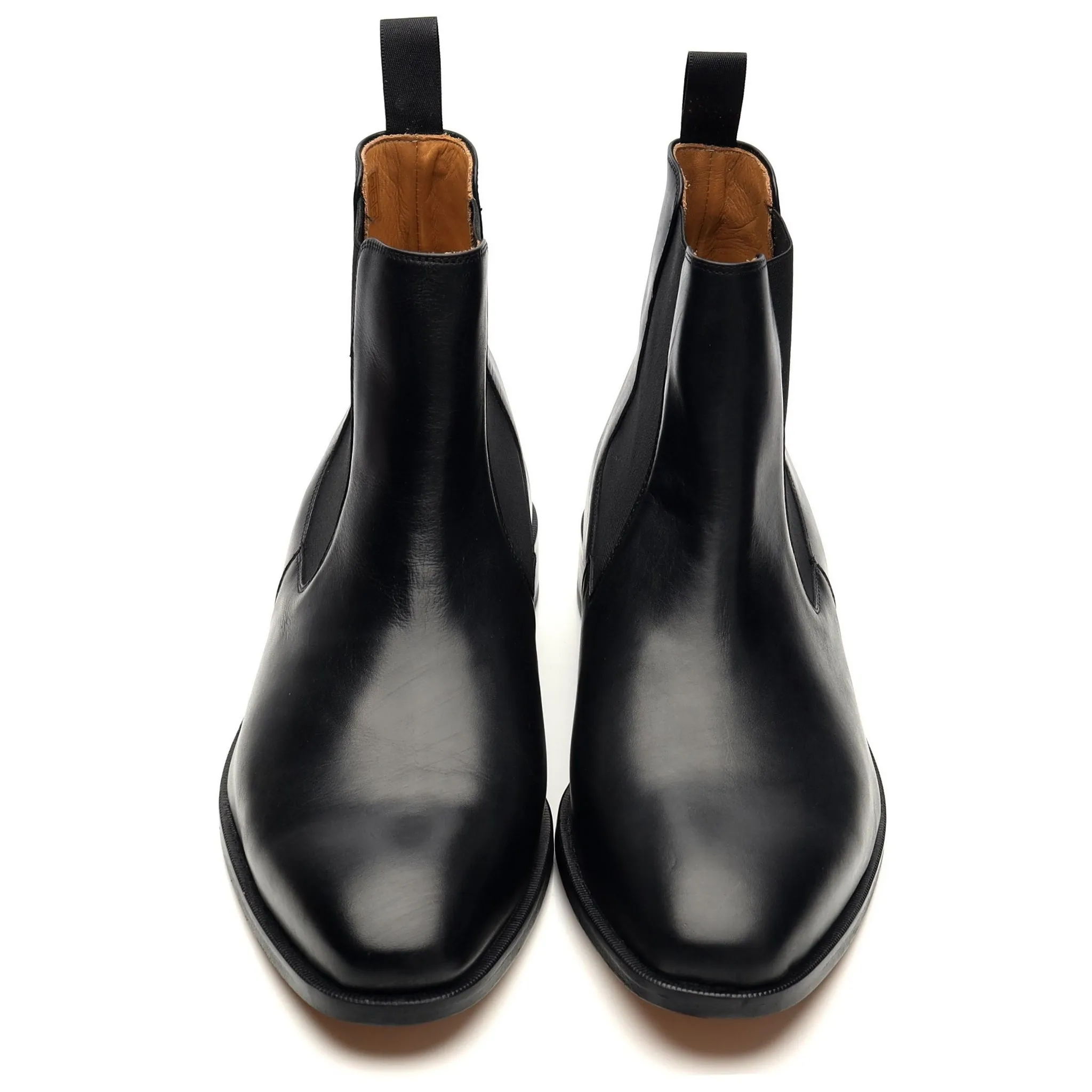'Test 2' Black Leather Chelsea Boots UK 11 F
