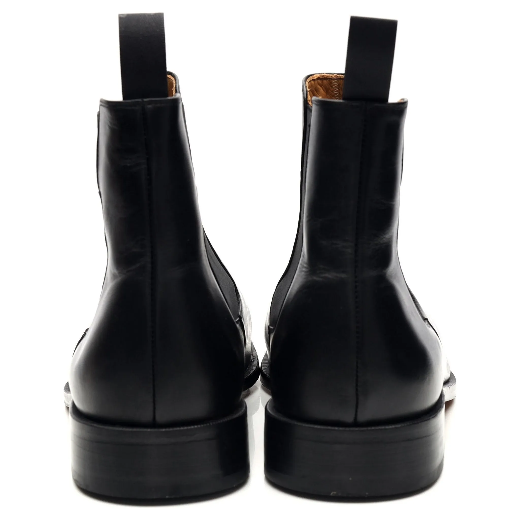 'Test 2' Black Leather Chelsea Boots UK 11 F