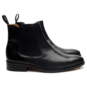 'Test 2' Black Leather Chelsea Boots UK 11 F