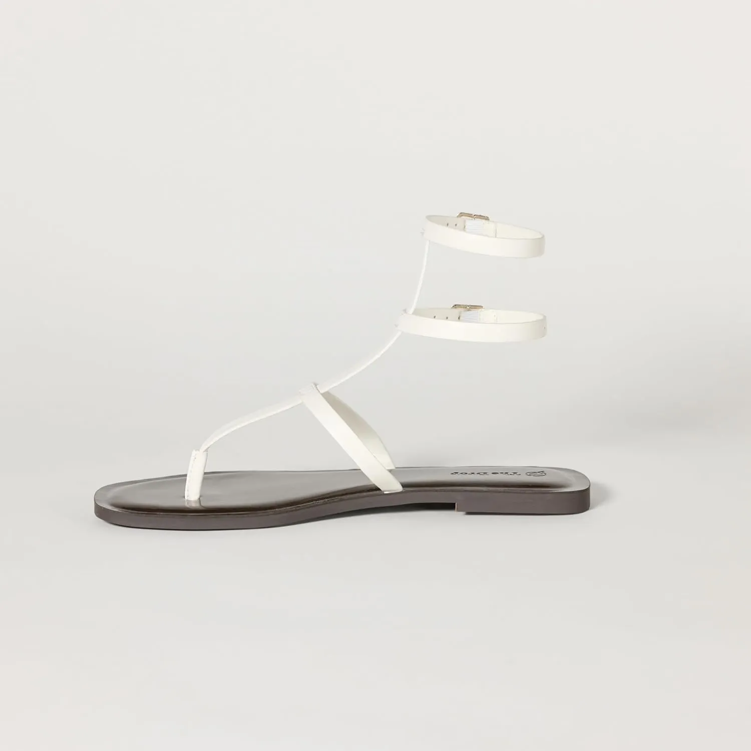 The Drop Women's Casper Gladiator Thong Ankle Sandal Strap