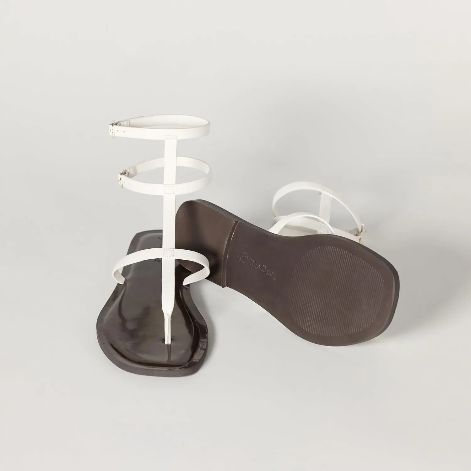The Drop Women's Casper Gladiator Thong Ankle Sandal Strap