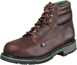 Thorogood 804-4711 Men's American Heritage 6" Static Dissipative Sport Plain Toe, Safety Toe Boot, Black Walnut - 14 E
