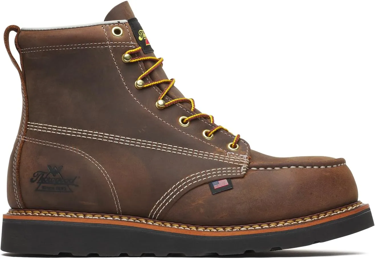 Thorogood Men's American Heritage 6" Moc Toe Wedge Safety Industrial Boot