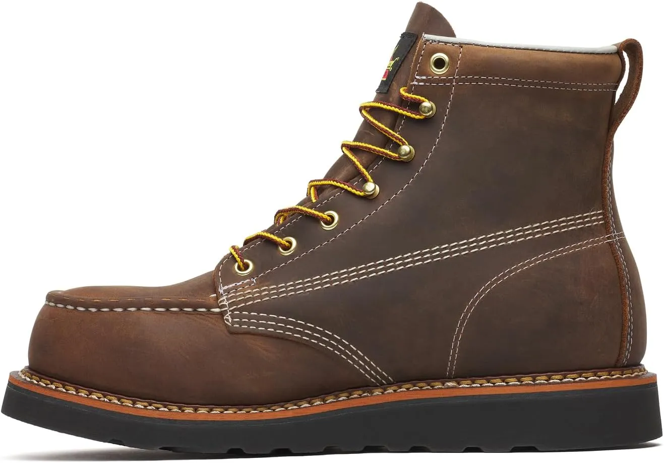 Thorogood Men's American Heritage 6" Moc Toe Wedge Safety Industrial Boot