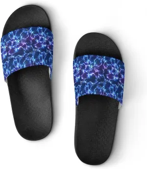 Thunder And Lightning Men's And Women's Outdoor Beach Slippers PVC Slippers Sandals Comfortable Shower Shoes 37 (235mm)