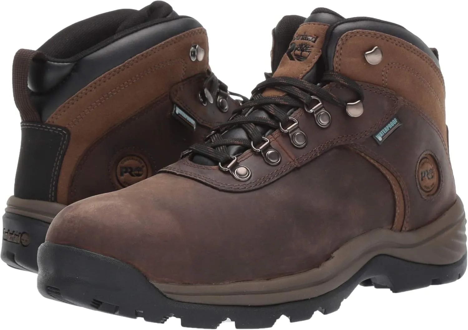 Timberland Men's Flume Mid Steel Safety Toe Wateproof Work ST WP