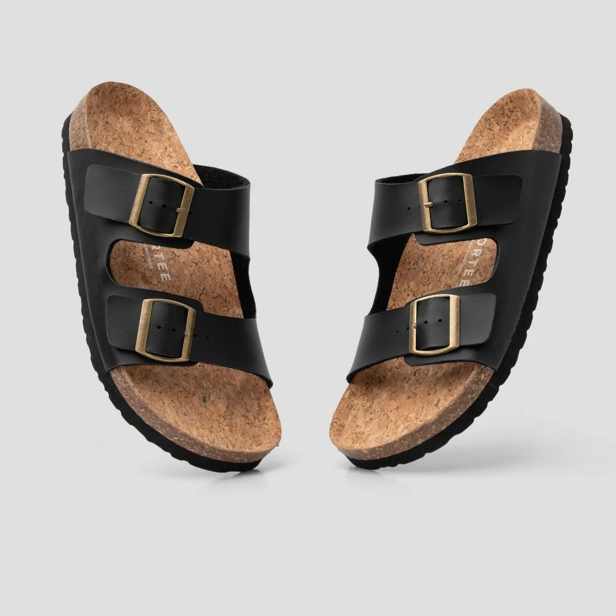 Tokyo Cork Sandal Black