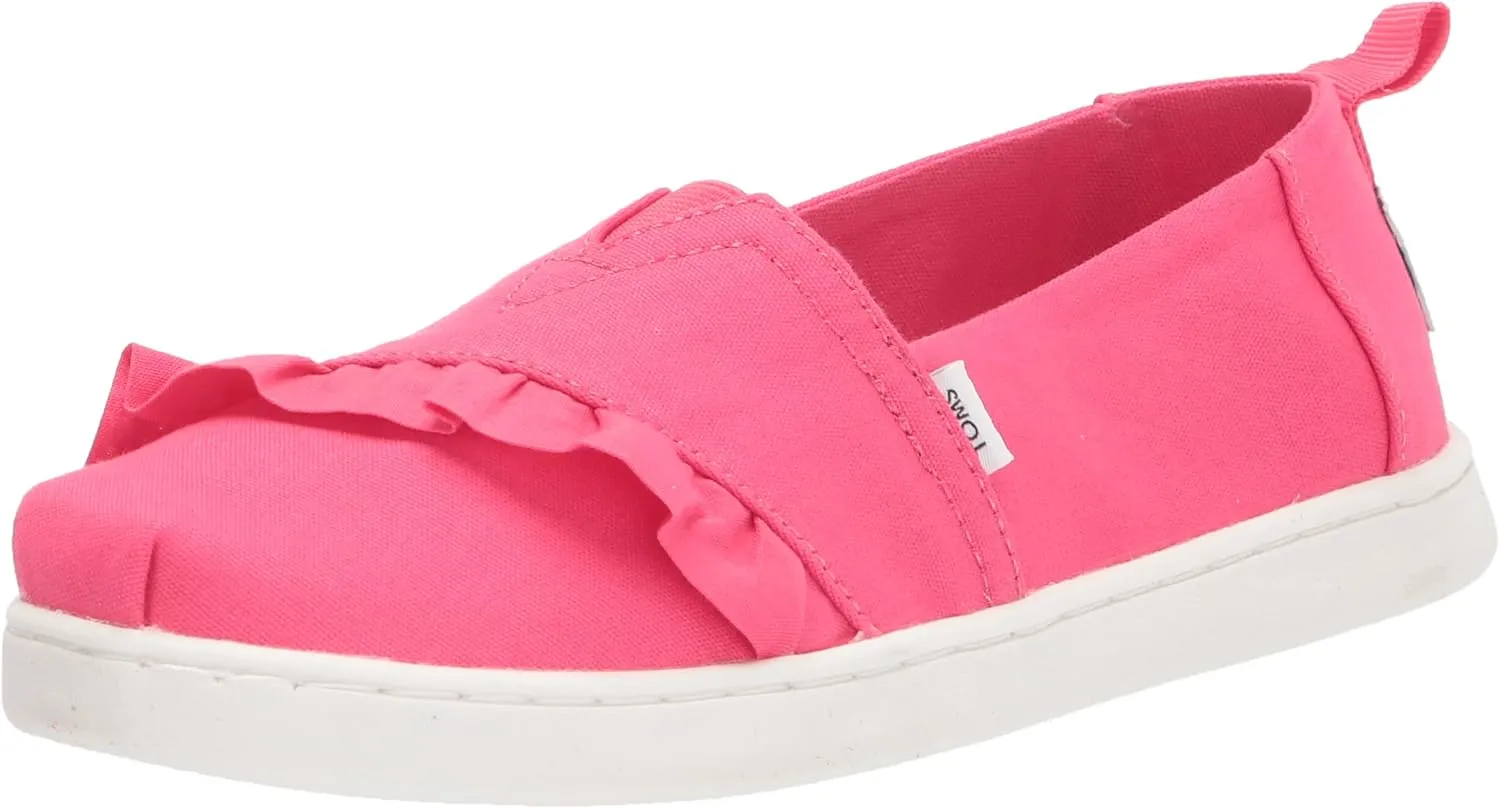 TOMS Alpargata Sneaker, Raspberry, 4 US Unisex Big Kid