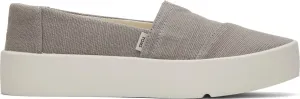 TOMS Womens Verona Heritage Canvas Platform Sneakers Shoes Casual - Beige