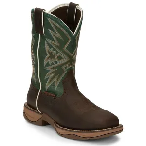 Tony Lama Back Men Footwear Work Pull-On Bartlet 11" Waterproof Steel Toe Work Boot Color Amber (#RR3360)