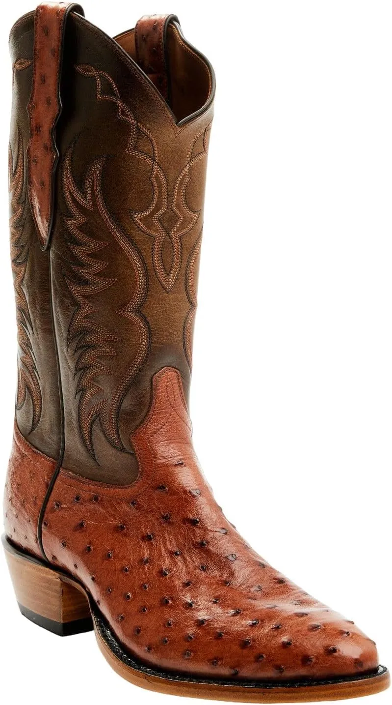 Tony Lama Men's Kenway Exotic Ostrich Western Boot Round Toe - Sg1017