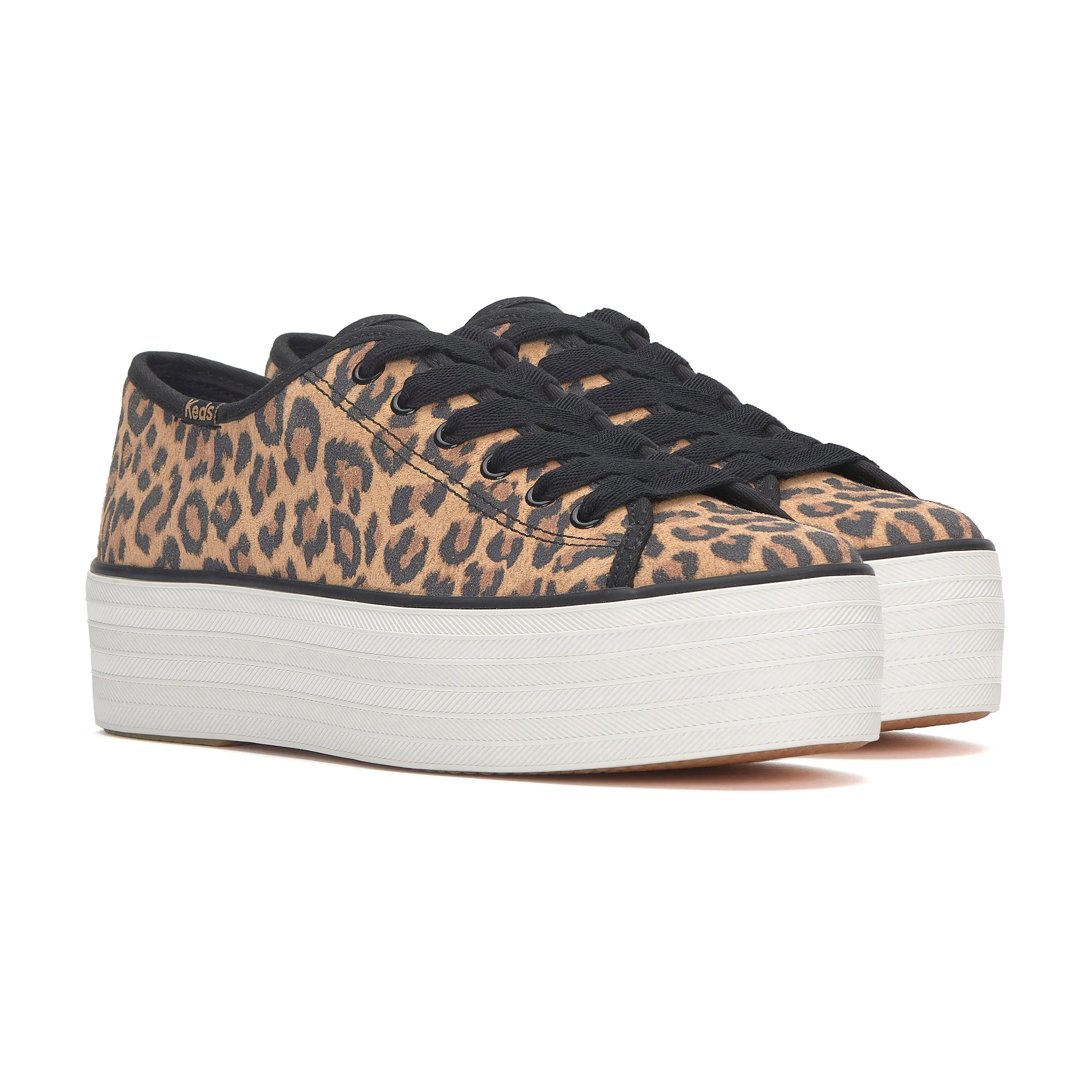 Triple Up Suede Leopard