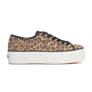 Triple Up Suede Leopard