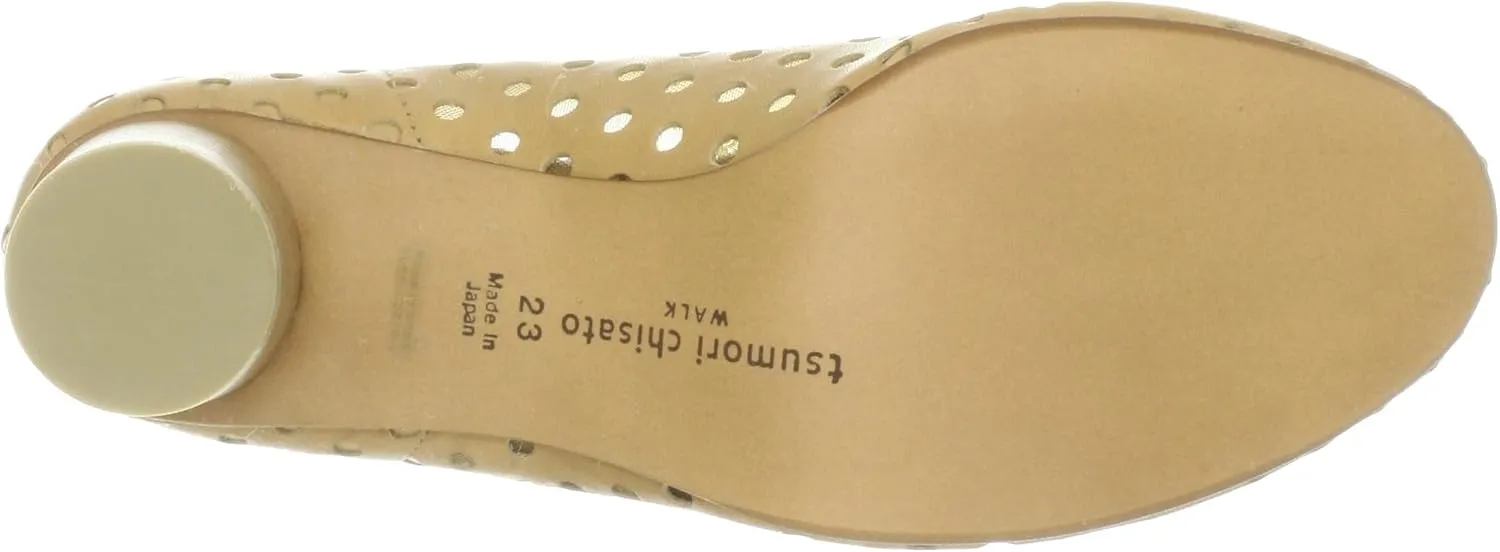 Tsumori Chisato Walk 4039 Walk Punching Round Toe Pumps