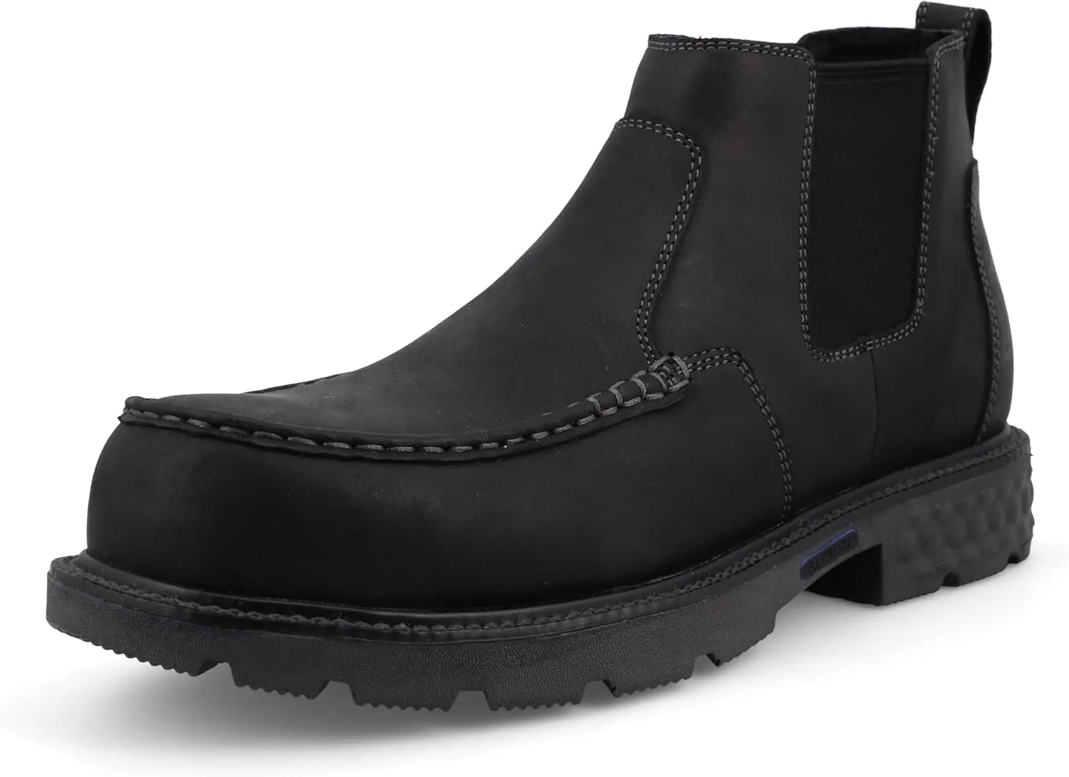 Twisted X Men's 4" Work Chelsea Boot, Moc Toe Nano Toe with CellStretch
