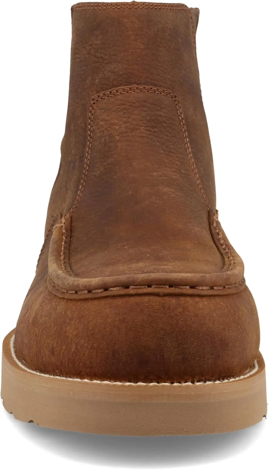 Twisted X Men's 6" Chelsea Wedge Sole Work Boot, Moc Toe Nano Toe