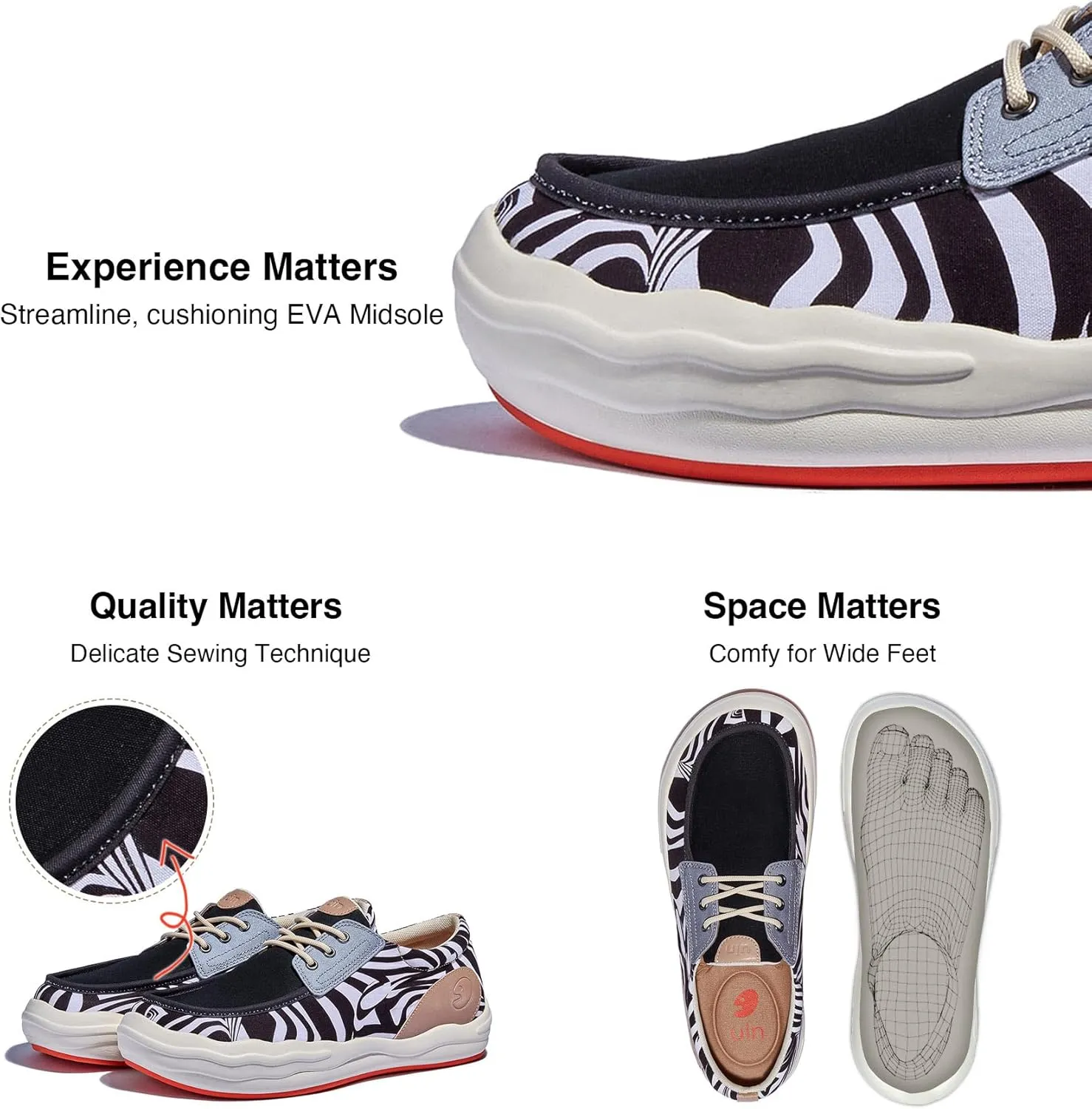 UIN Men's Fashion Platform Sneaker Slip On Walking Casual Comfortable Art Painted Travel Shoes Andalusia