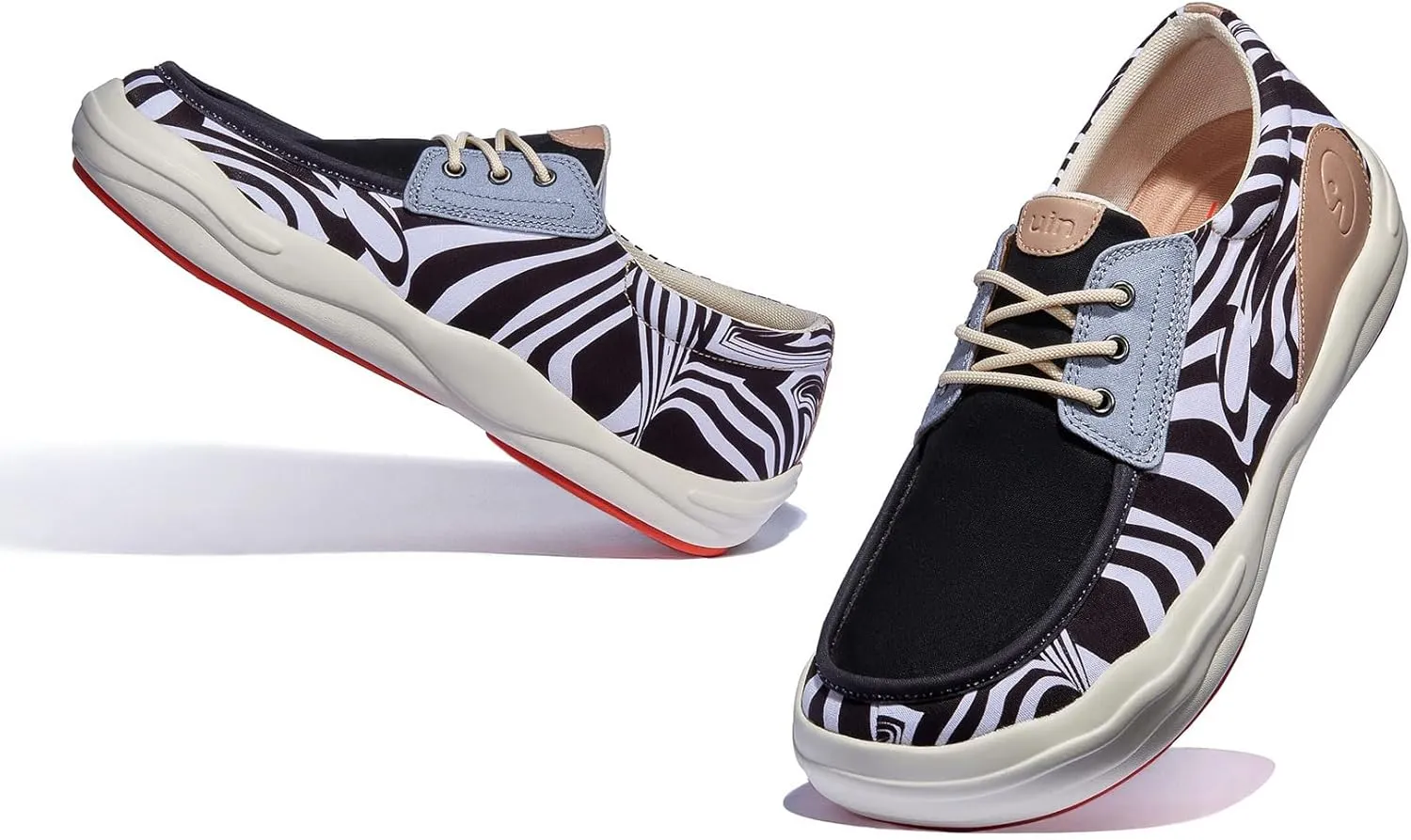 UIN Men's Fashion Platform Sneaker Slip On Walking Casual Comfortable Art Painted Travel Shoes Andalusia
