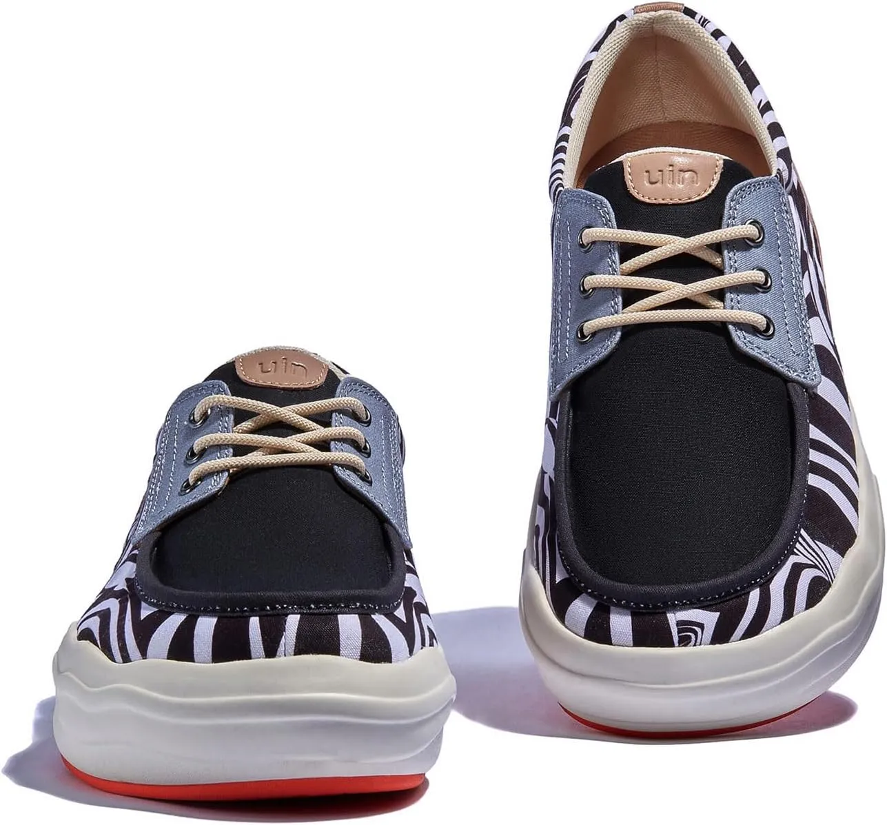 UIN Men's Fashion Platform Sneaker Slip On Walking Casual Comfortable Art Painted Travel Shoes Andalusia
