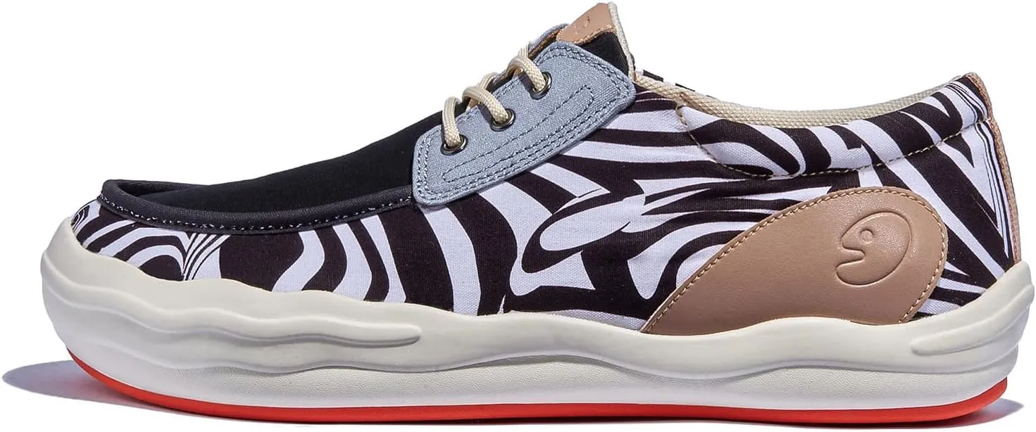 UIN Men's Fashion Platform Sneaker Slip On Walking Casual Comfortable Art Painted Travel Shoes Andalusia