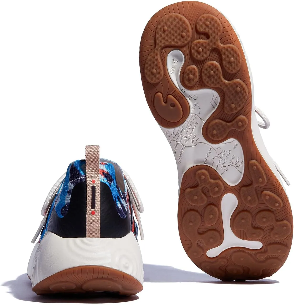 UIN Men's Platform Walking Shoes Casual Comfortable Art Painted Travel Fashion Sneaker Brava