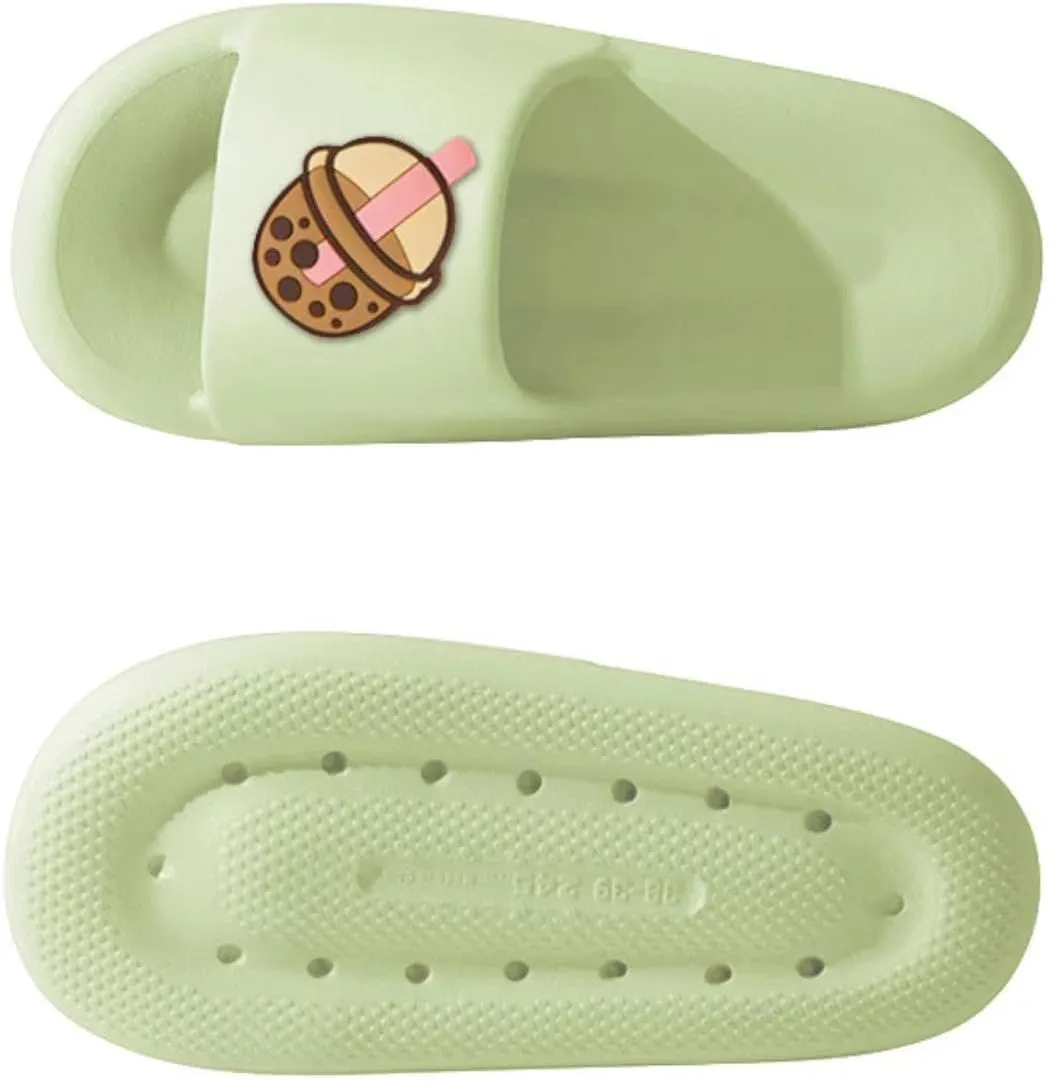 Ultra-soft cute boba dog slippers for men and women; Non Slip; Quick Drying; Thick Sole; Bathroom Swimming Beach Indoor and Outdoor