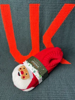 Unisex Slipper Footsie - Santa