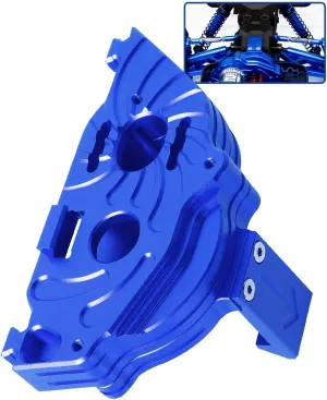 Upgrades for 1/10 Senton/Granite/Vorteks 3s Blx&Mega 550, 1/8 Typhon 3s /Infraction 3s Blx Mega,Aluminum Motor Mount Gear Cover Hops Up Upgrades Part,Replace ARA311029,Blue