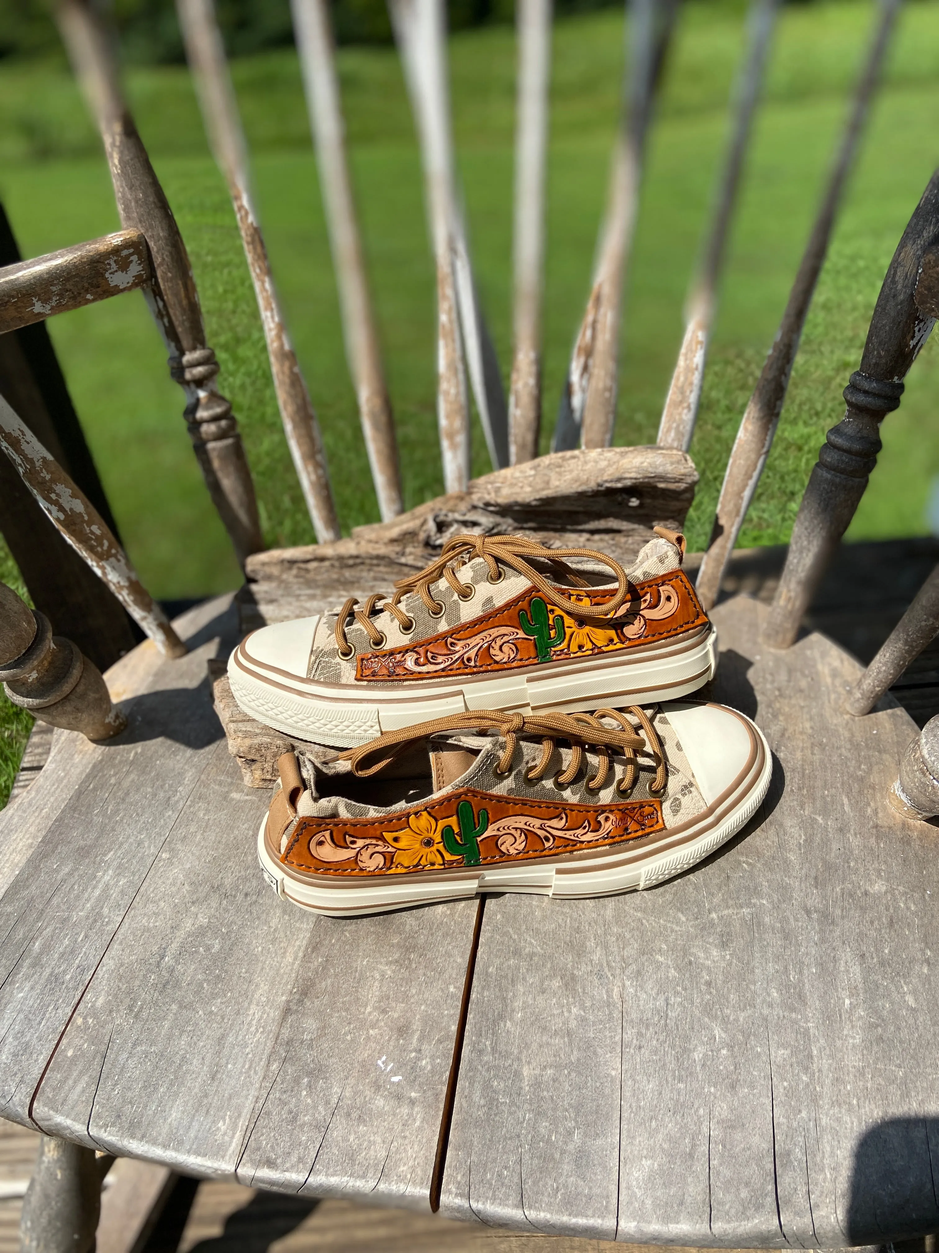 Very G cowgirl camo sneakers