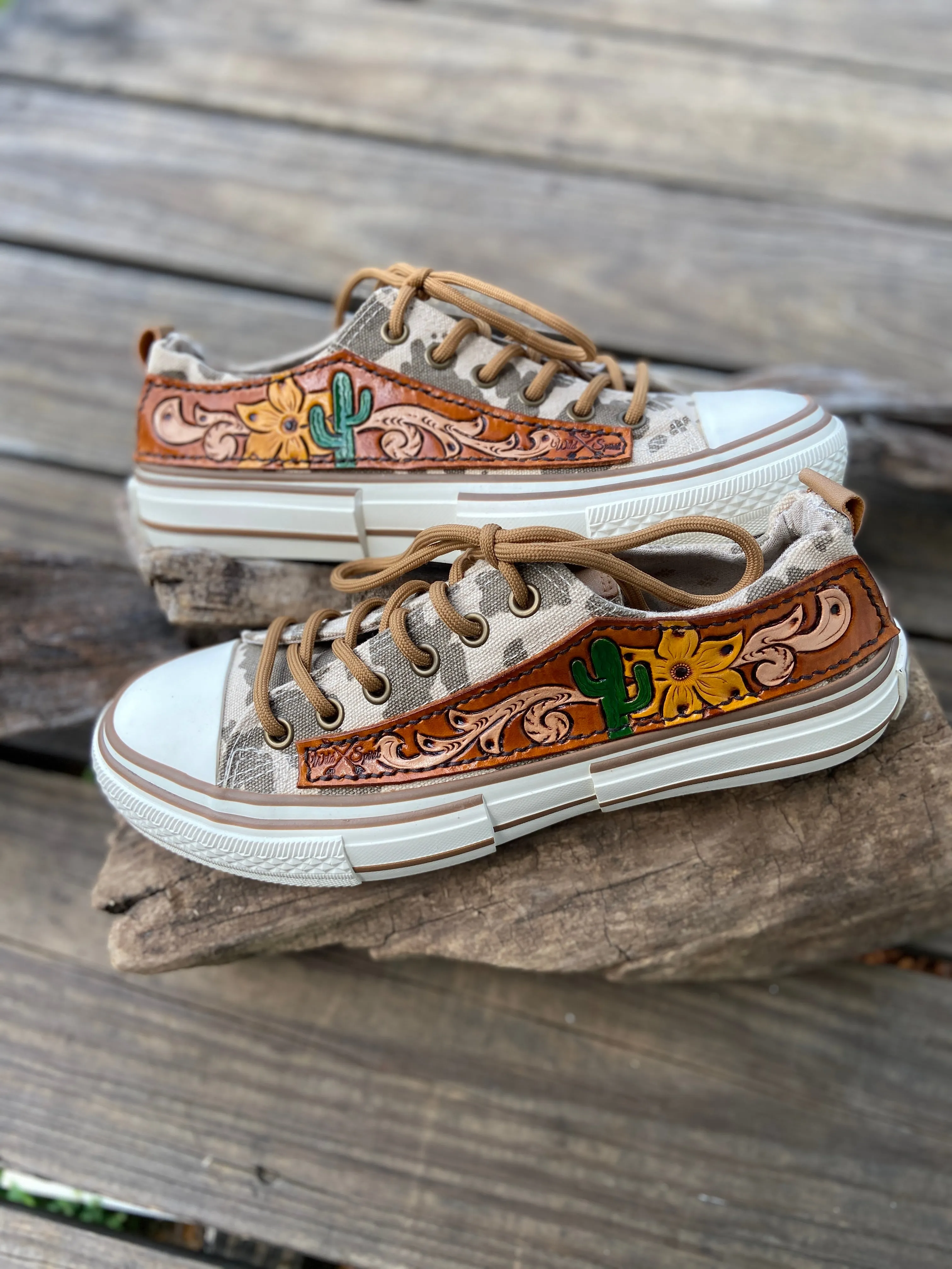 Very G cowgirl camo sneakers